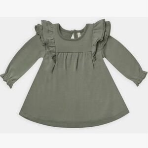 Quincy Mae sage dress